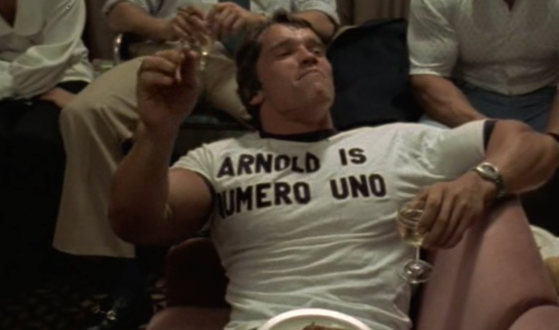 Pumping Iron Arnold Is Numero Uno T Shirts On Screen