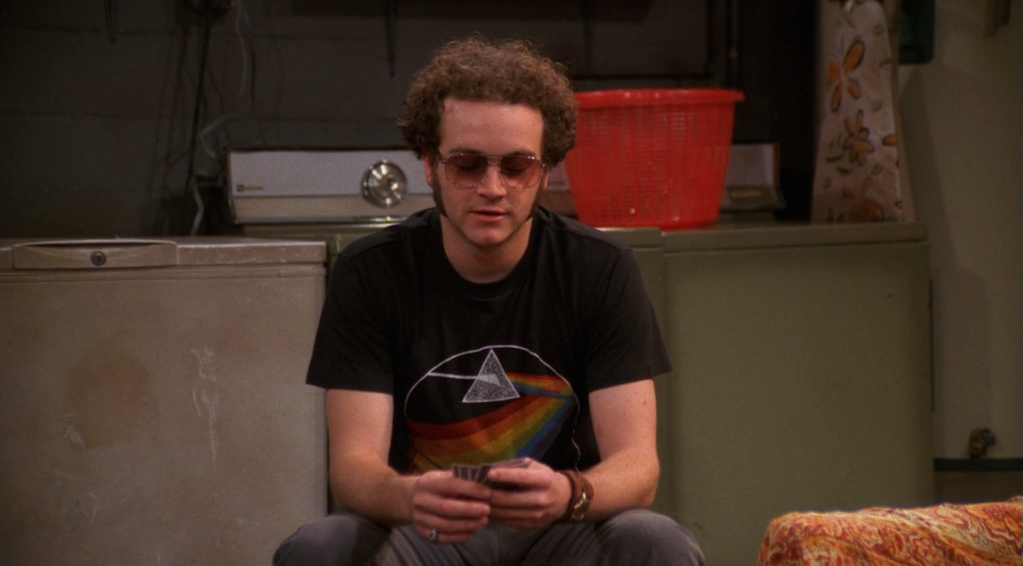 ...wears a Pink Floyd Dark Side of the Moon t-shirt in the "Pinciotti ...