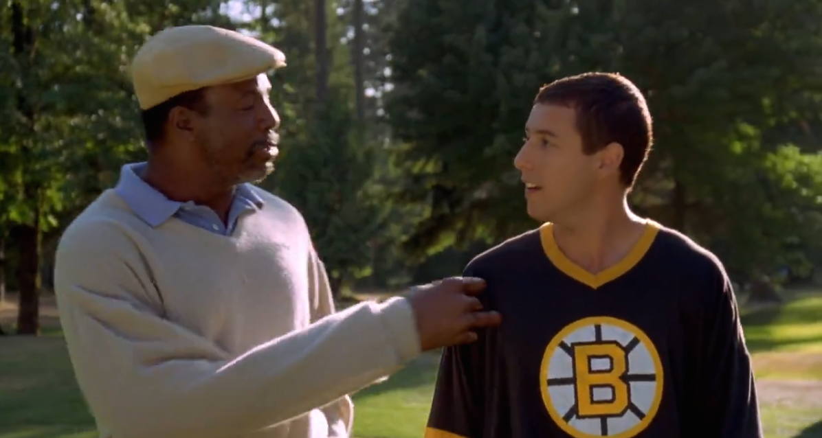 Happy Gilmore 18 Boston Bruins Jersey T-Shirt Hockey Golf Movie Adam Sandler