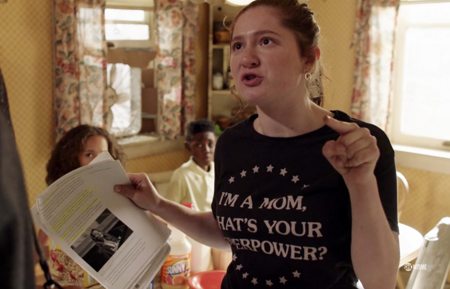 Shameless Im A Mom Whats Your Superpower – T Shirts On Screen